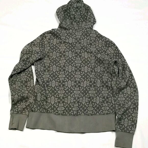 Denver Hayes Hoodie Women's Size Large Grey Full Zip Up Long Sleeve Drawstring - Picture 4 of 8